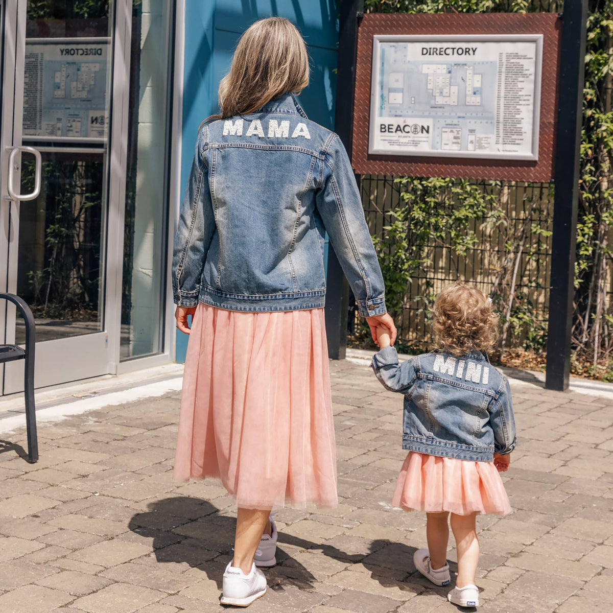 Denim Beaded  Jacket - Mama: 1X