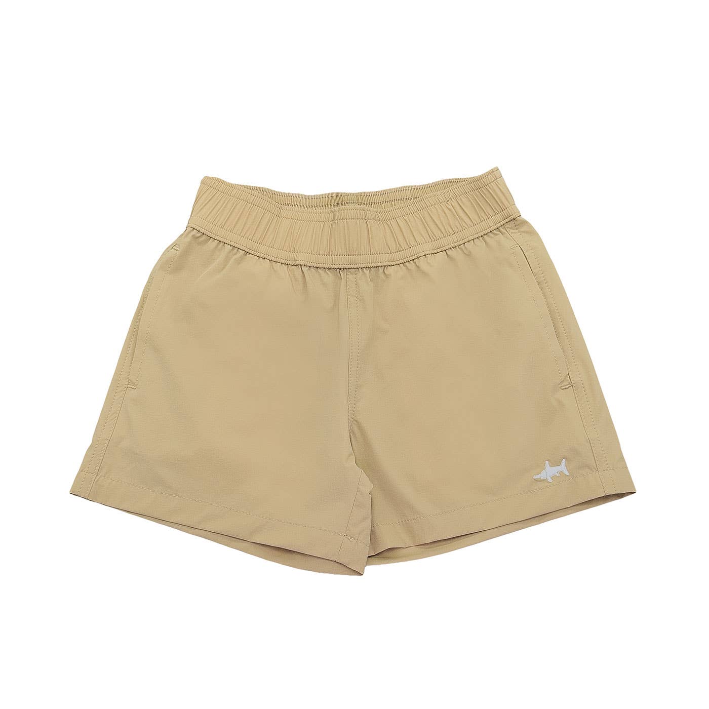 Inlet Performance Shorts in Khaki by Saltwater Boys with UPF 50+ protection
