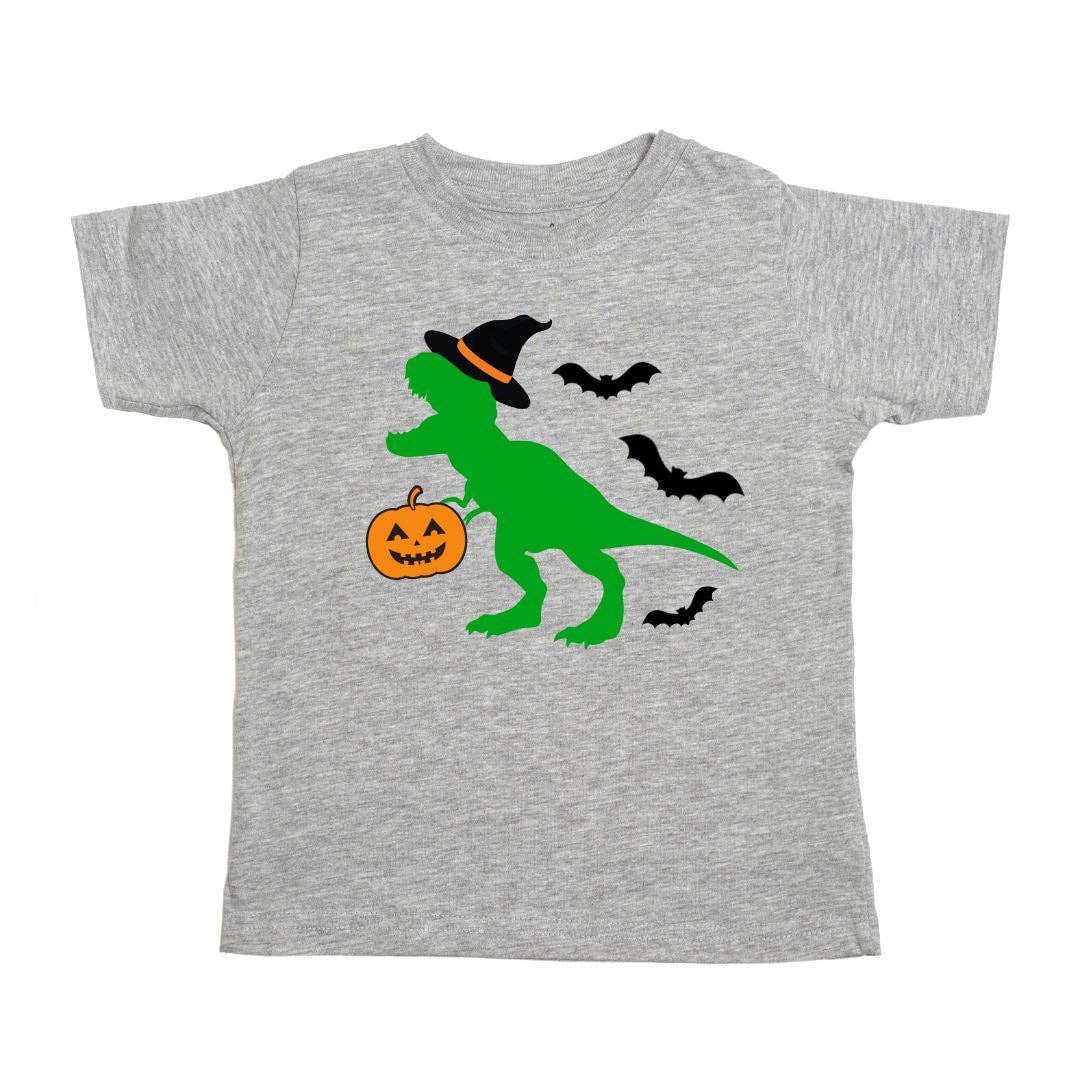 Trick Rawr Treat Halloween Short Sleeve T-Shirt - Kids