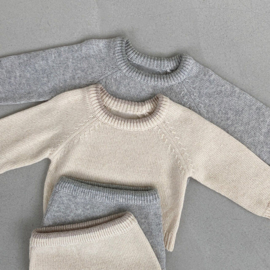 Annie & Charles® organic cotton kids' set: Grey