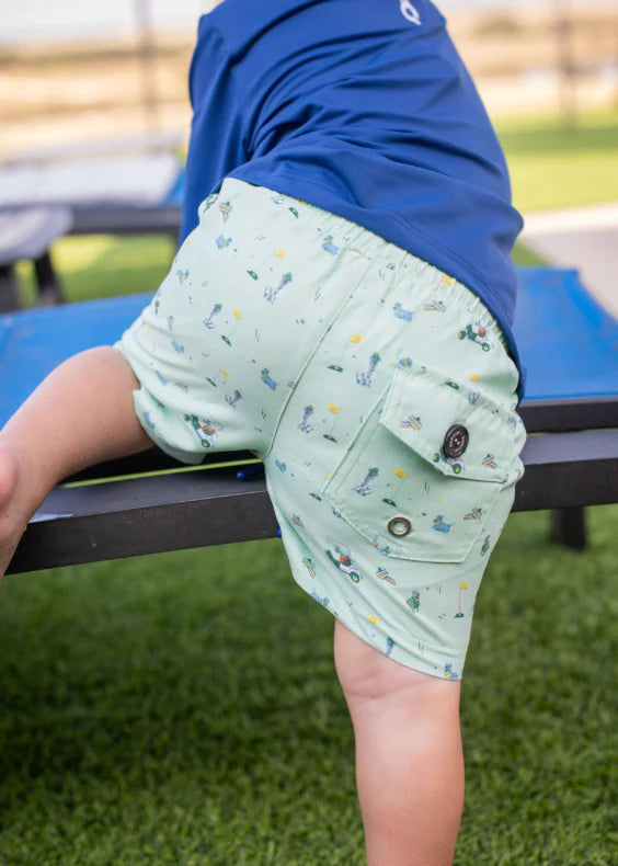 DogWood Swim Trunk-Blue Quail