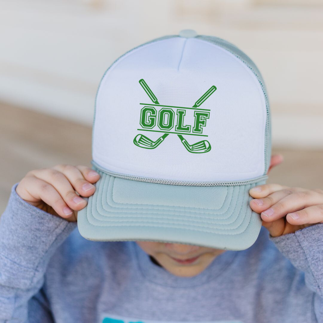 Golf Trucker Hat - Kids Sports Hat - Summer - Golf