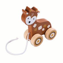 Load image into Gallery viewer, Birchwood Trading - Deer Pull Toy
