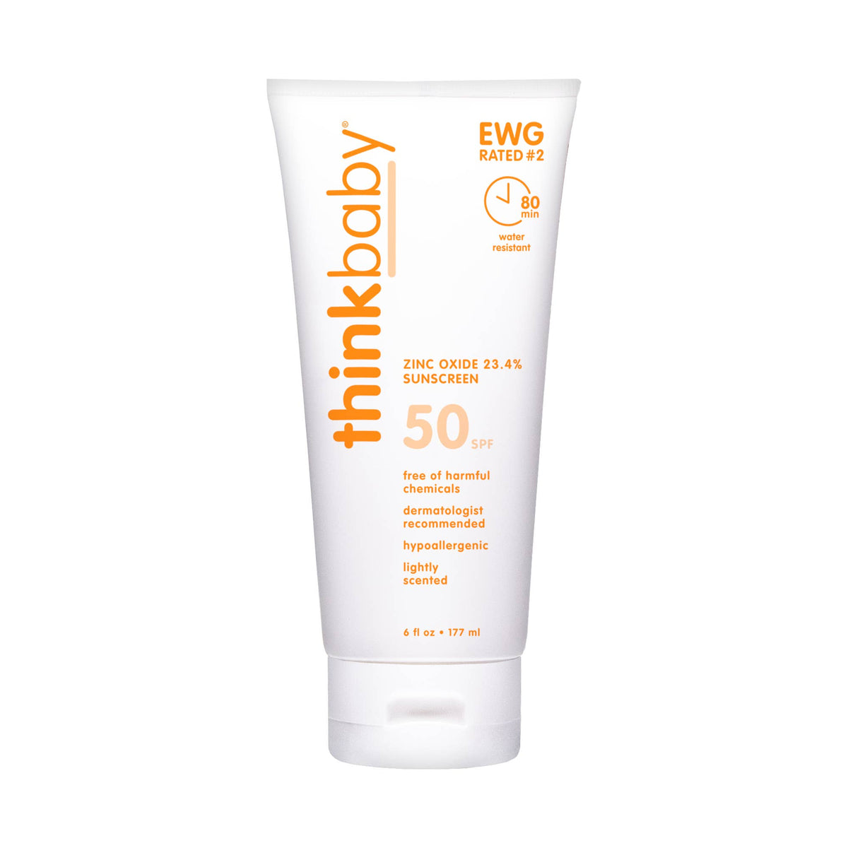 Thinkbaby Safe Sunscreen Spf 50+: 3oz