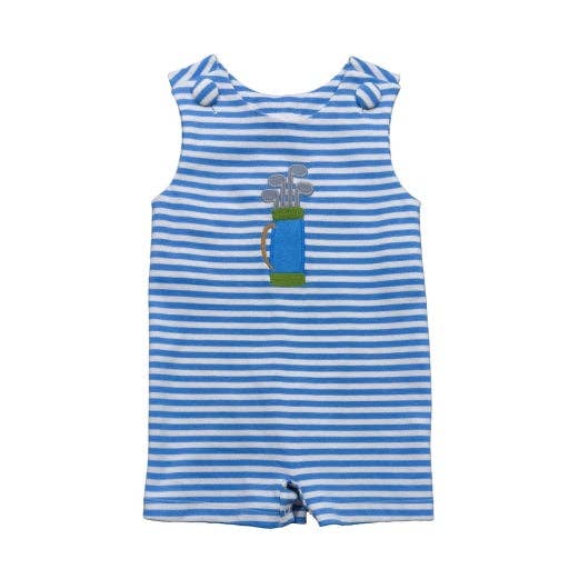 Saltwater Boys Golf Shortall in soft cotton with golf applique and button closures