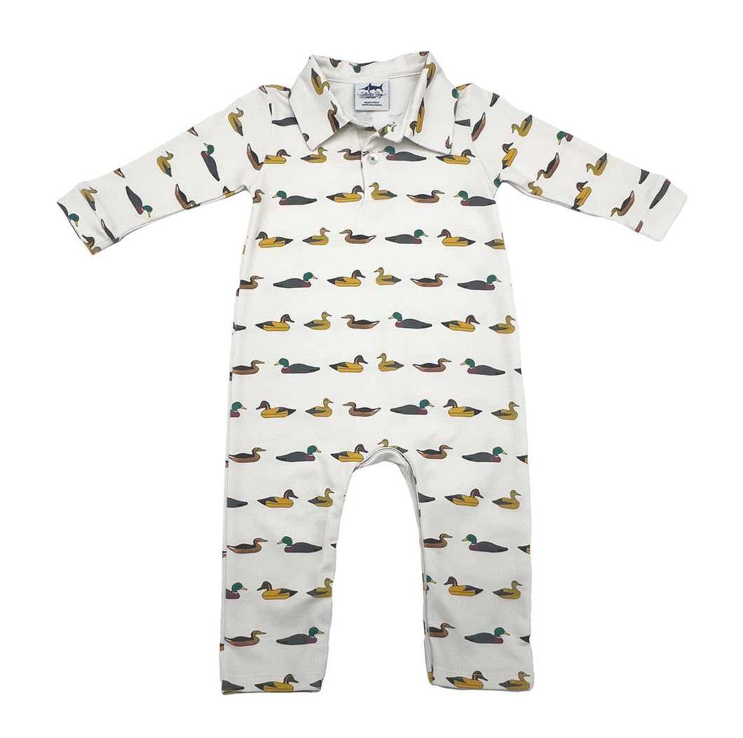 Saltwater Boys Company - Boys SBC Signature Polo LS Romper