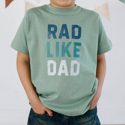 Rad Like Dad Short Sleeve T-Shirts-Sage