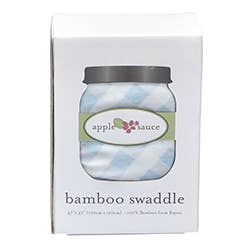 Swaddle Blanket: Grey Gingham