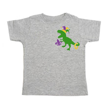 Load image into Gallery viewer, Sweet Wink - Mardi Gras Party Dino Short Sleeve T-Shirt
