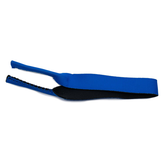 Blue neoprene sunglass strap by Sunnies Shades, 16.5 inches, one size fits all