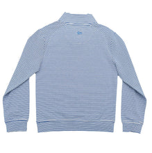 Load image into Gallery viewer, LV Saltwater Boys Company - Boys Collins Quarter Zip- Blue Stripe
