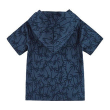 Load image into Gallery viewer, Andy &amp; Evan - SS Hooded Tee - Navy Tonal Palm
