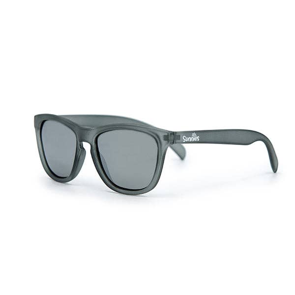 Shadow Wizard gray sunglasses with polarized lenses and anti-slip frames, ages 4–10.