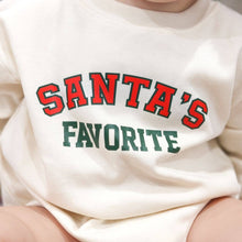 Load image into Gallery viewer, Sweet Wink - Santa's Favorite Christmas Long Sleeve Romper - Baby
