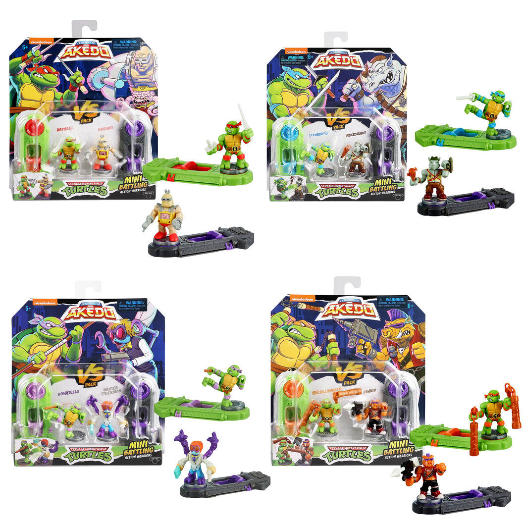 Toysmith - Moose Toys Akedo Teenage Mutant Ninja Turtles S1 Versus Pack