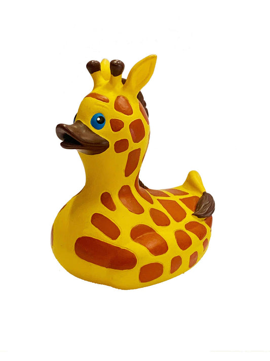 Rubber Duck Giraffe 4-inch bath toy by Wild Republic in soft rubber