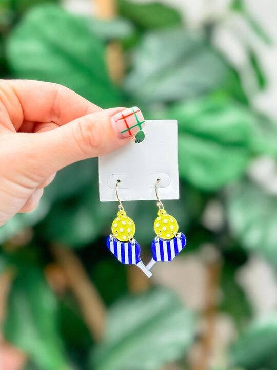Pickleball Dangle Earrings