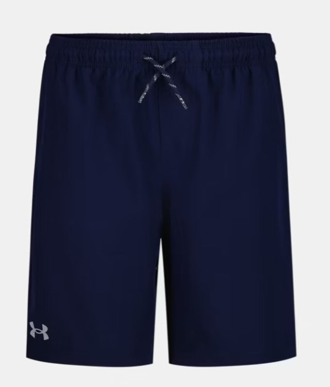 Under Armour boy's midnight navy OD stretch shorts with 4-way stretch technology