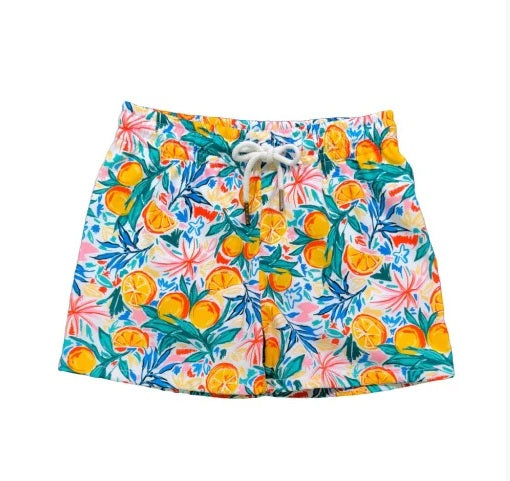Saint Simons Swim Trunks - Positano Oranges