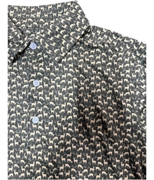 Men’s Trophy Buck Print Polo