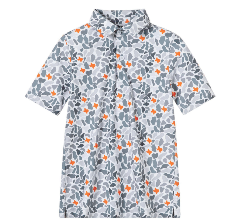 Men’s TX Camo Polo Orange