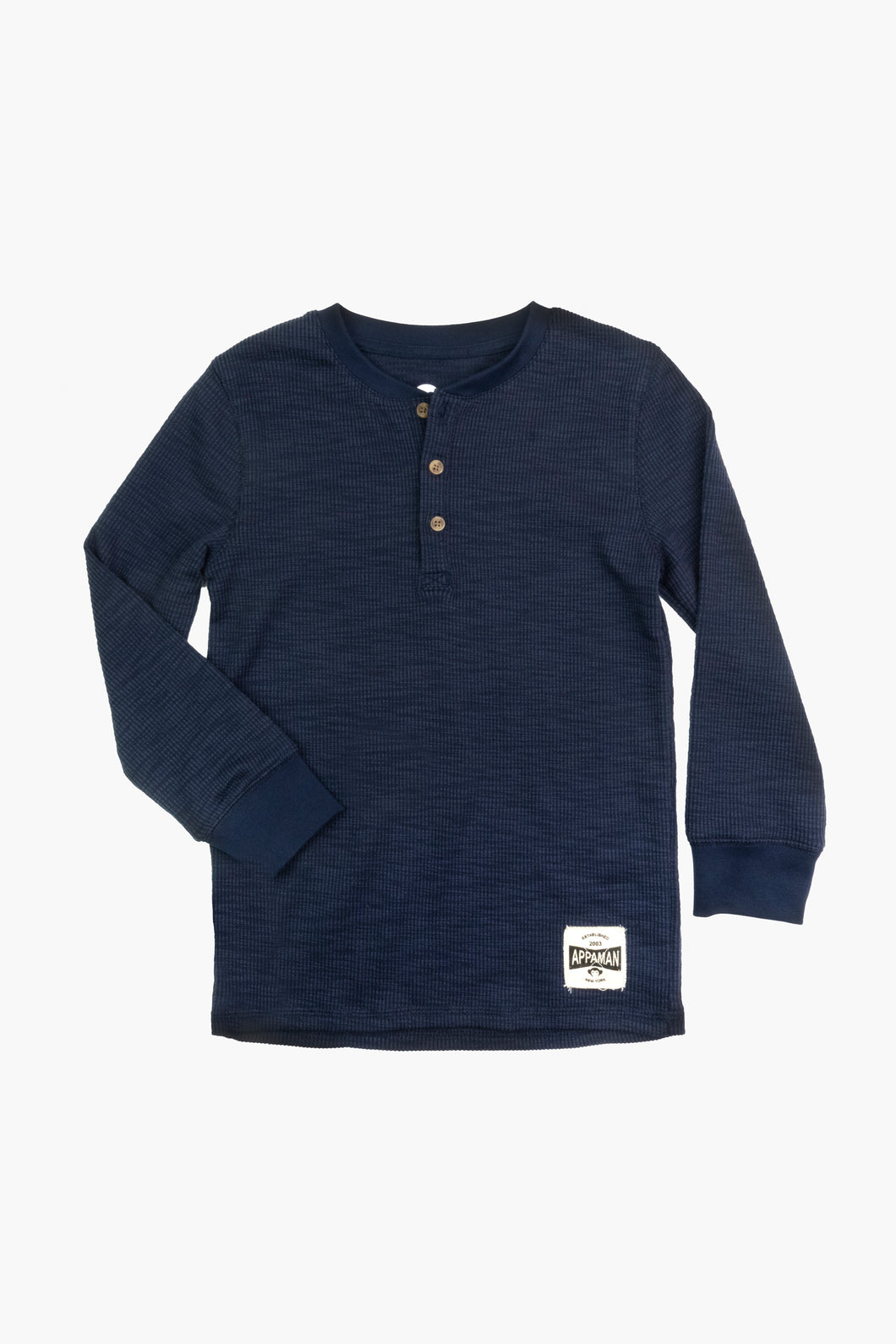 Appaman Craftsman Thermal Henley-Indigo