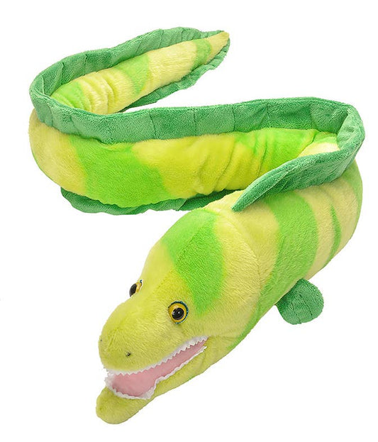 WR Plush Moray Eel stuffed animal, 16 inches, soft plush fabric with friendly expression