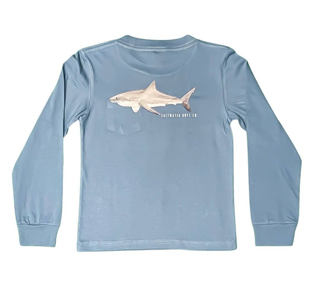Saltwater Boys Company - Great White Graphic Pocket Tee Surf