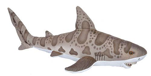 Living Ocean Leopard Shark stuffed animal, 17 inches, realistic spotted design by Wild Republic