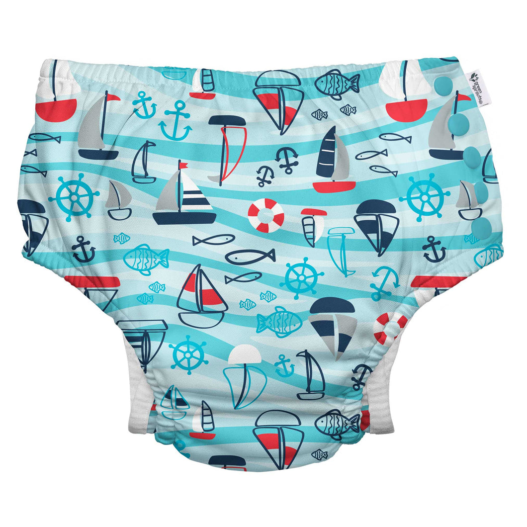 Green Sprouts - Eco Snap Swim Diaper with Gusset (Classic Collection)