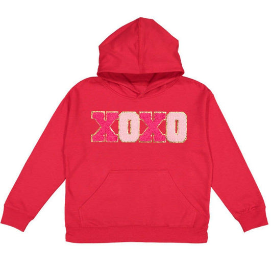 XOXO Patch Valentine's Day Hoodie - Sweet Wink