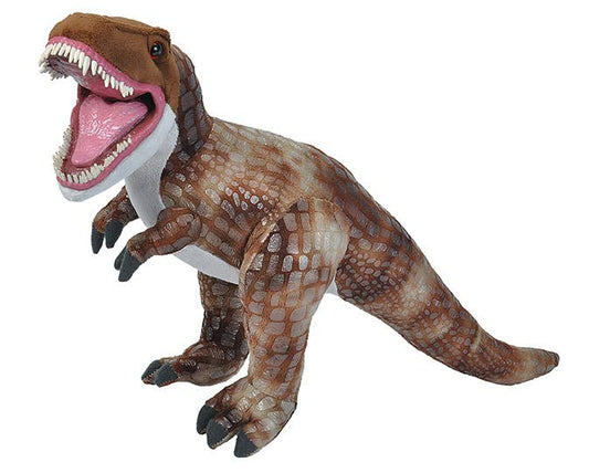 Dinosauria II T-Rex stuffed animal by Wild Republic, 17 inches tall, plush paleontology companion