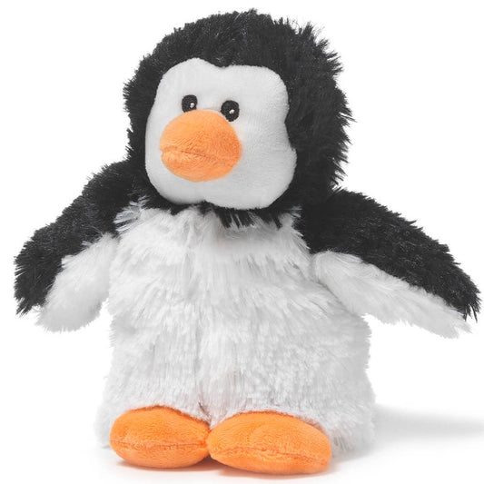 Penguin Junior Warmies plush toy, 9 inches, with soft fabric and French lavender scent