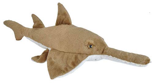 CK Sawfish Stuffed Animal 12 inches by Wild Republic—soft plush marine creature
