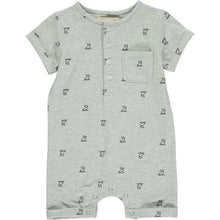 Load image into Gallery viewer, Martingale Romper - grey Henry print
