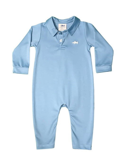 SBC Signature Pima Polo Romper Niagara