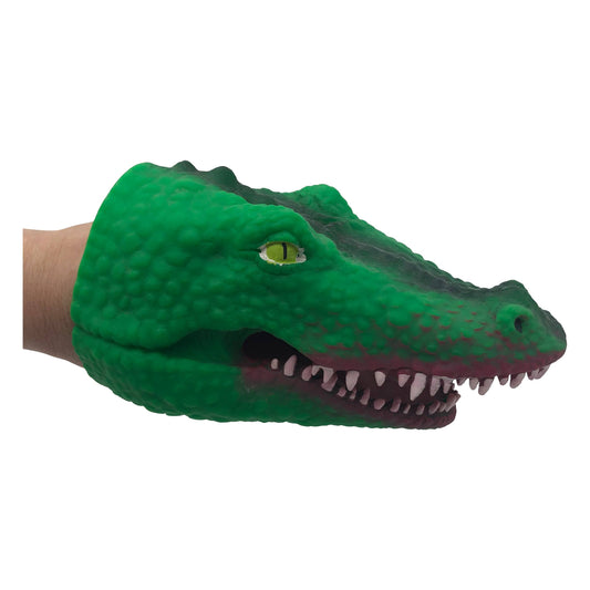 Fierce Crocodile Hand Puppets by Streamline in TPR material for imaginative play