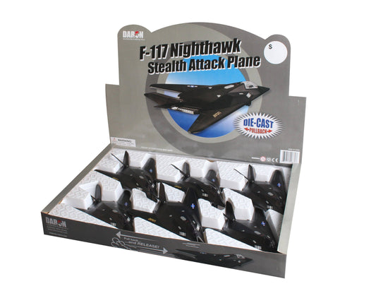 F-117 Nighthawk die-cast pullback fighter plane by Daron Worldwide Trading