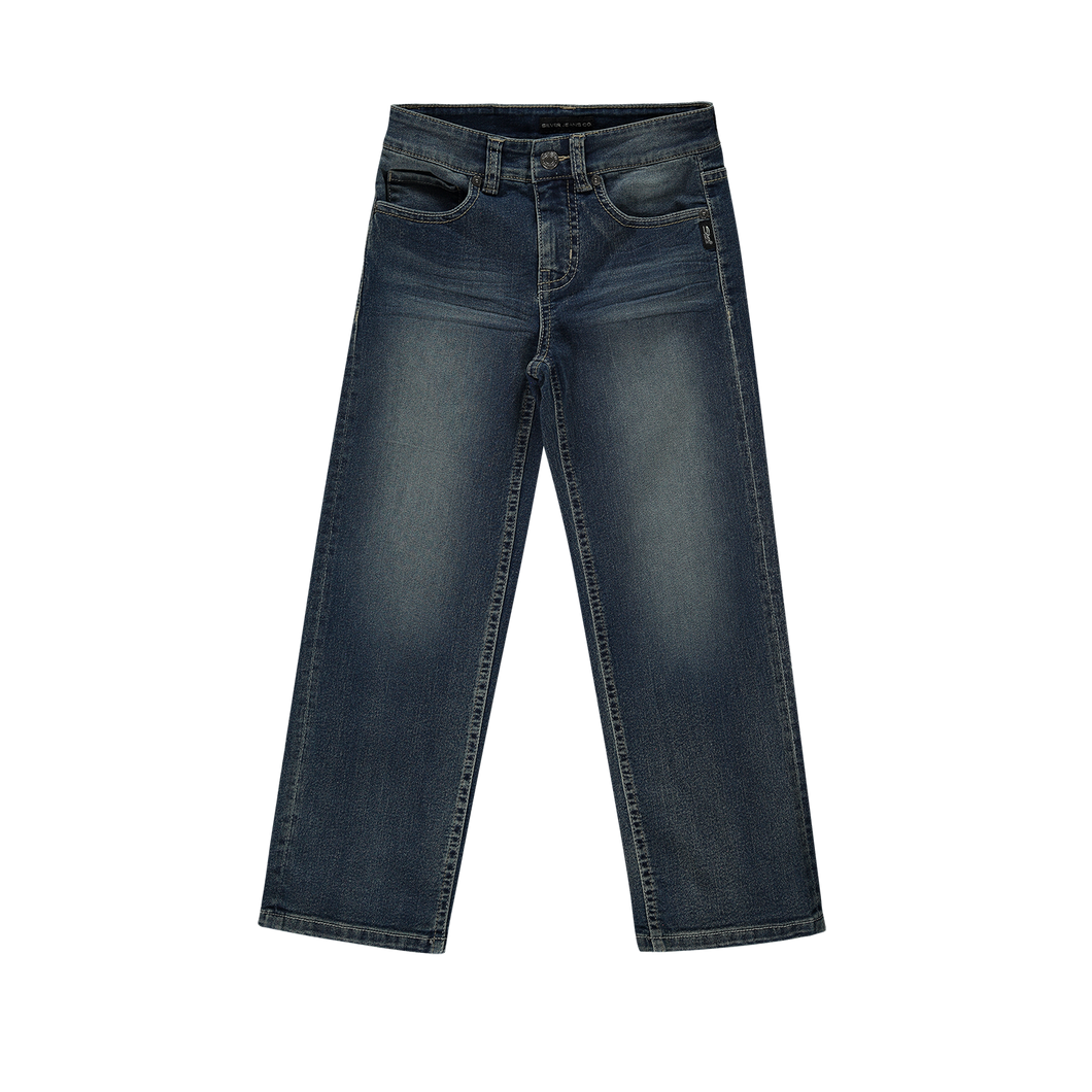 Silver Jeans - *Garret Boys Loose Fit Denim: 10 / DARK WASH 260