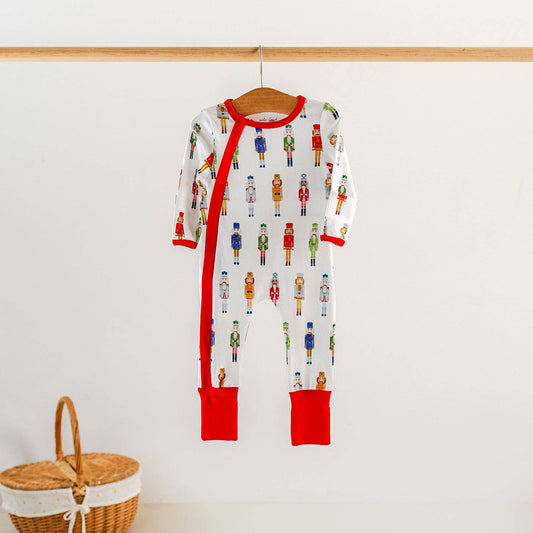 Nutty or Nice Zip-Up Organic Cotton Pajama Set