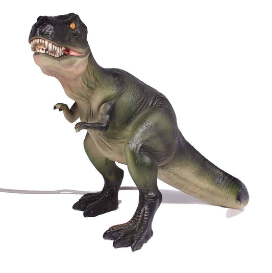 Streamline Tyrannosaurus Rex Light: polyresin table lamp with warm C7 bulb illumination