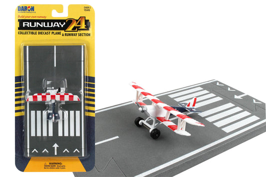 Runway24 die-cast metal aircraft with flexible runway section; commercial and military airplane styles