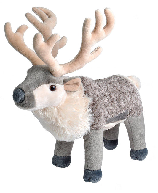 CK Reindeer 12-inch stuffed animal by Wild Republic in soft, neutral tones