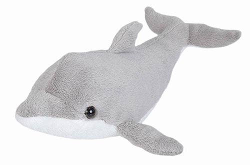 Sea Critters Dolphin 11-inch stuffed animal by Wild Republic with lifelike coloring