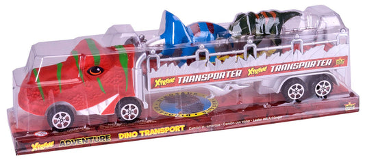 Transport T-Rex toy set with dinosaur figures by Wild Republic, featuring realistic detail and educational design