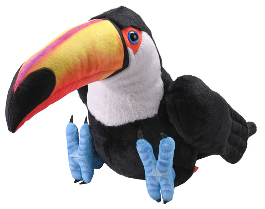 Artist Toucan 15-inch plush stuffed animal by Wild Republic with realistic feather detail