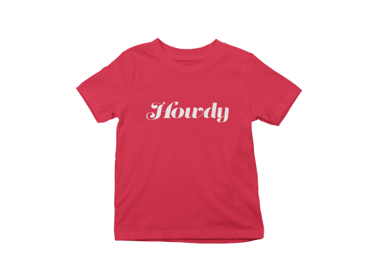Howdy Youth T-Shirt in soft cotton, unisex cut, designed by Nikki Riojas