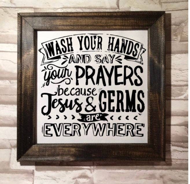 Framed canvas artwork with Dark Walnut finish and sawtooth hanger, featuring timeless wellness wisdom
