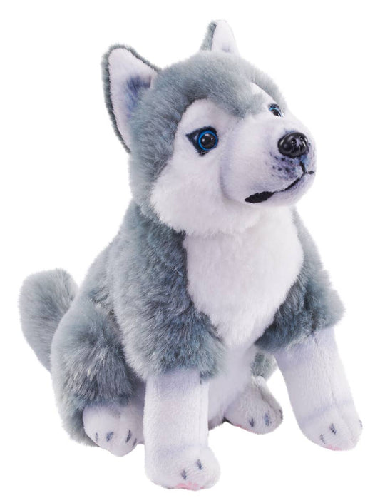 Rescue Husky plush toy by Wild Republic with realistic sublimation-printed markings