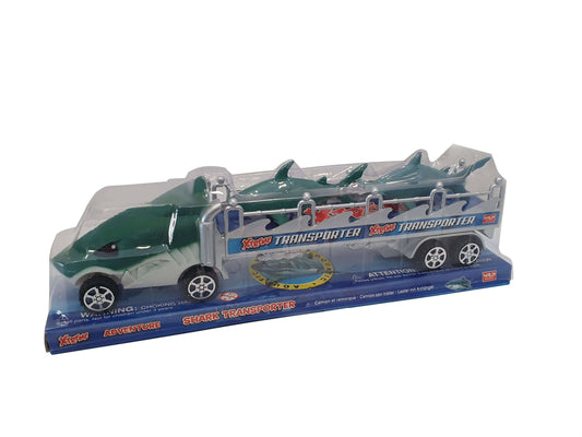 Wild Republic Transport Shark set with truck and two shark figures for imaginative play